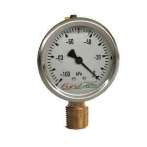 Vacuómetro Inoxidable  con Glicerina